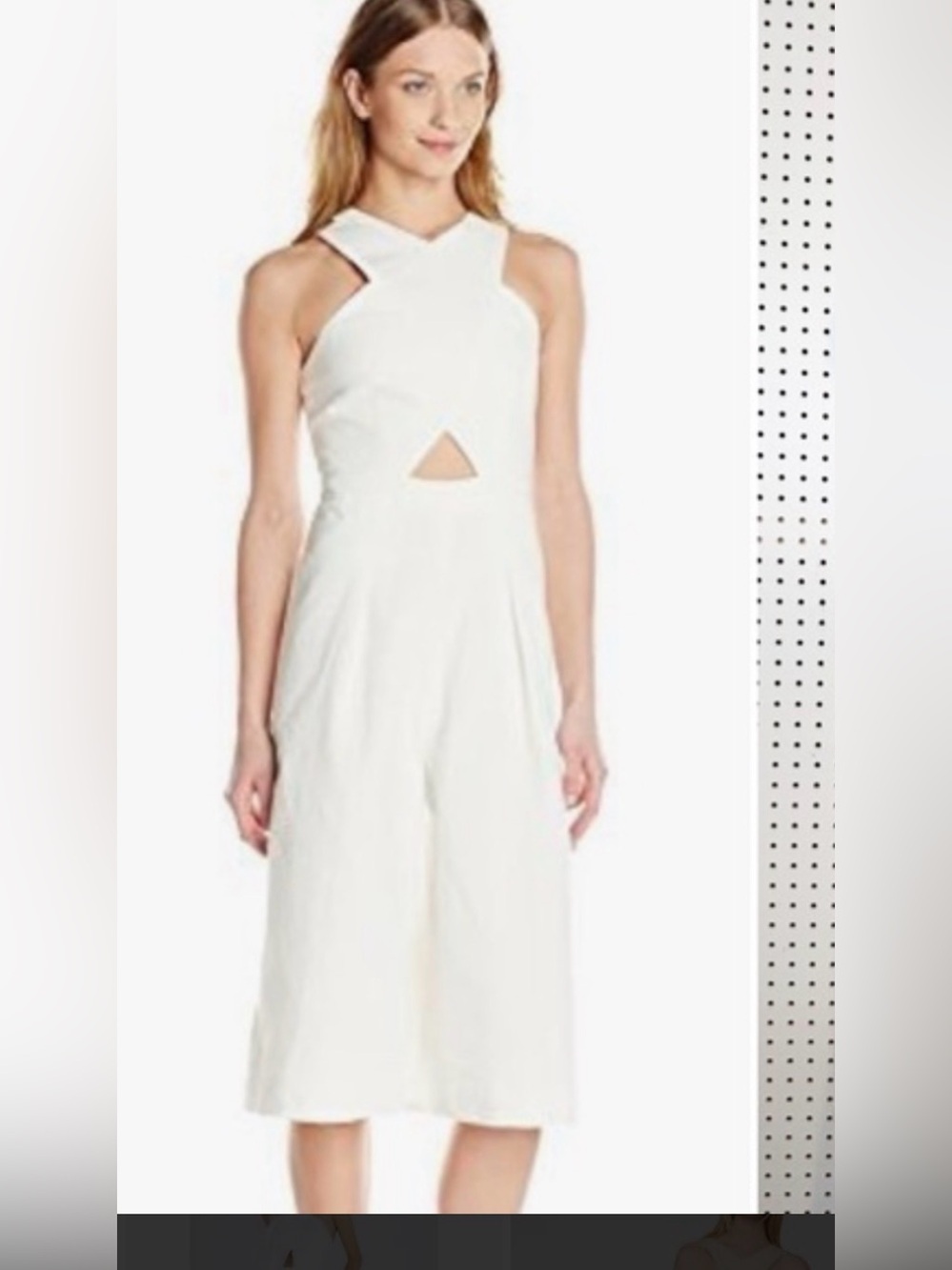 Bcbgmaxazria Cross-Neck Cropped Jumpsuit romper 4